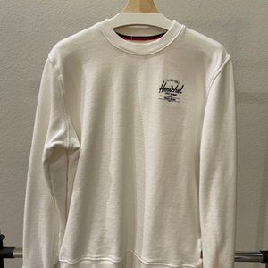 Herschel Men's Classic Logo Crewneck - White